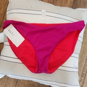 Athleta Fuchsia and Scarlet Bikini Bottom